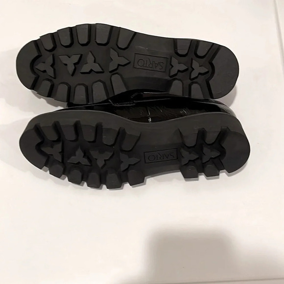 Sarto Black Platform Loafers size 7.5M - Picture 6 of 7